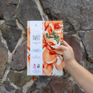 Orange flower – Cuaderno Liso Mediano