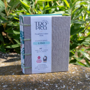Leafy Grey – Cuaderno Liso Pequeño